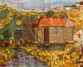 Adaminaby Memorial Hall Stage Curtain - Airlie Beach Holiday 1