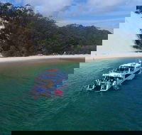 Eco Marine Safari - Boom netting  Snorkeling Moreton Island - Roma St Transfers - Airlie Beach Holiday